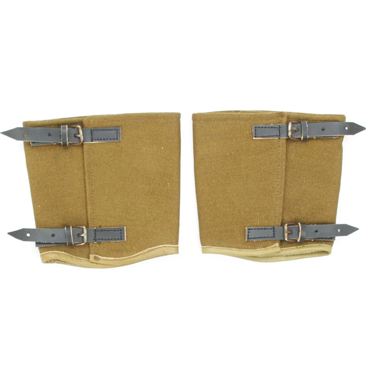 German WWII Wehrmacht Field Green Canvas Gaiters