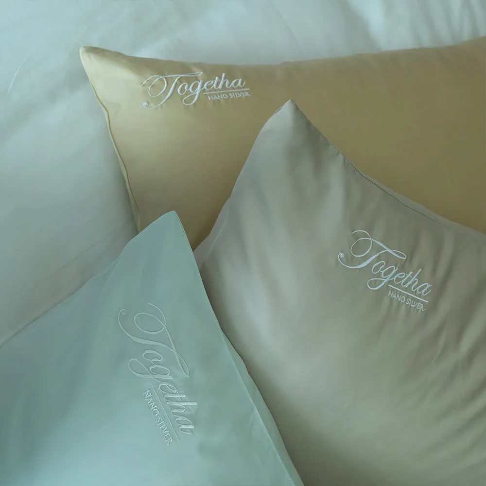 Getha 2 Zone Latex Pillow Case - Tencel Nano Silver Fabric (M) (2 Pcs)