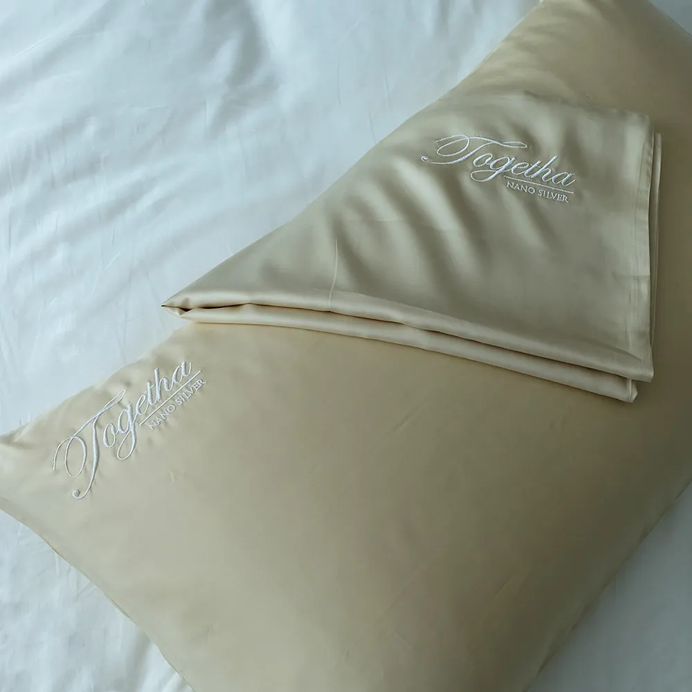 Getha Firm Latex Pillow Case - Tencel Nano Silver Fabric (L) (2 Pcs)