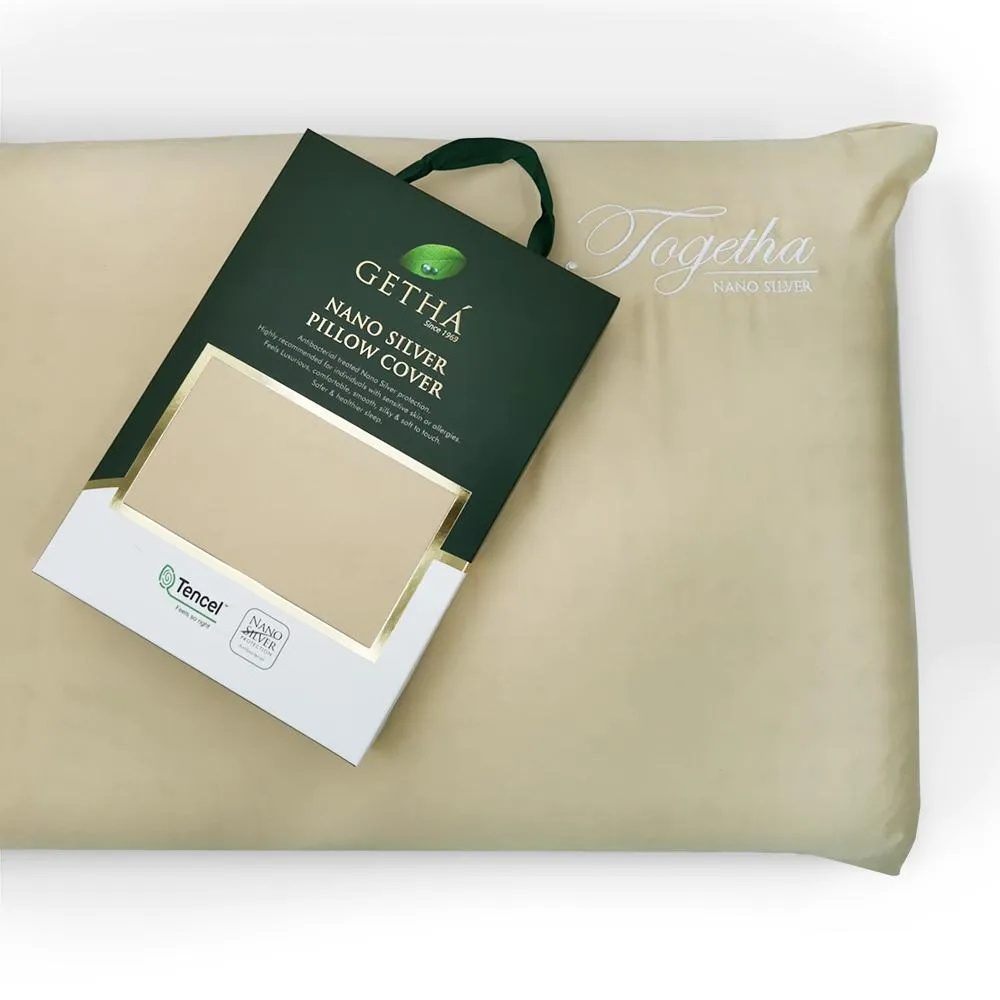 Getha Firm Latex Pillow Case - Tencel Nano Silver Fabric (L) (2 Pcs)