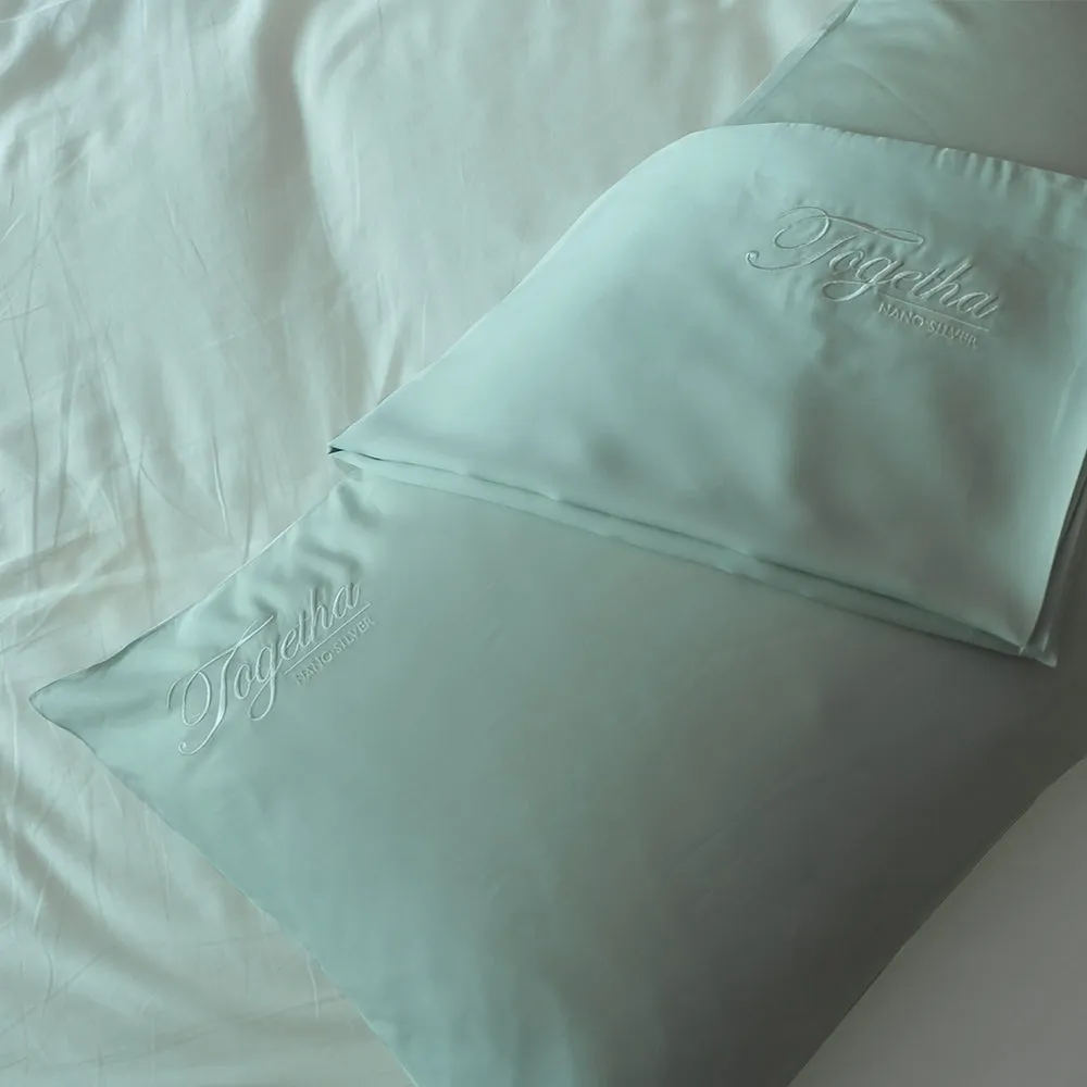 Getha Galaxy Latex Pillow Case - Tencel Nano Silver Fabric (M) (2 Pcs)