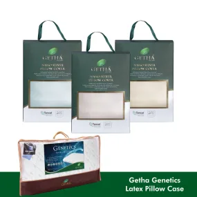 Getha Genetics Latex Pillow Case - Tencel Nano Silver Fabric (L) (2 Pcs)