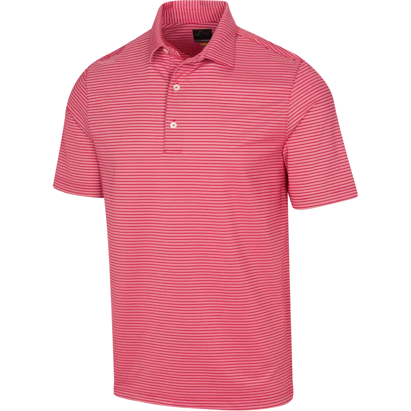 Greg Norman Men's Classic Stripe Polo T-Shirt (US Size)