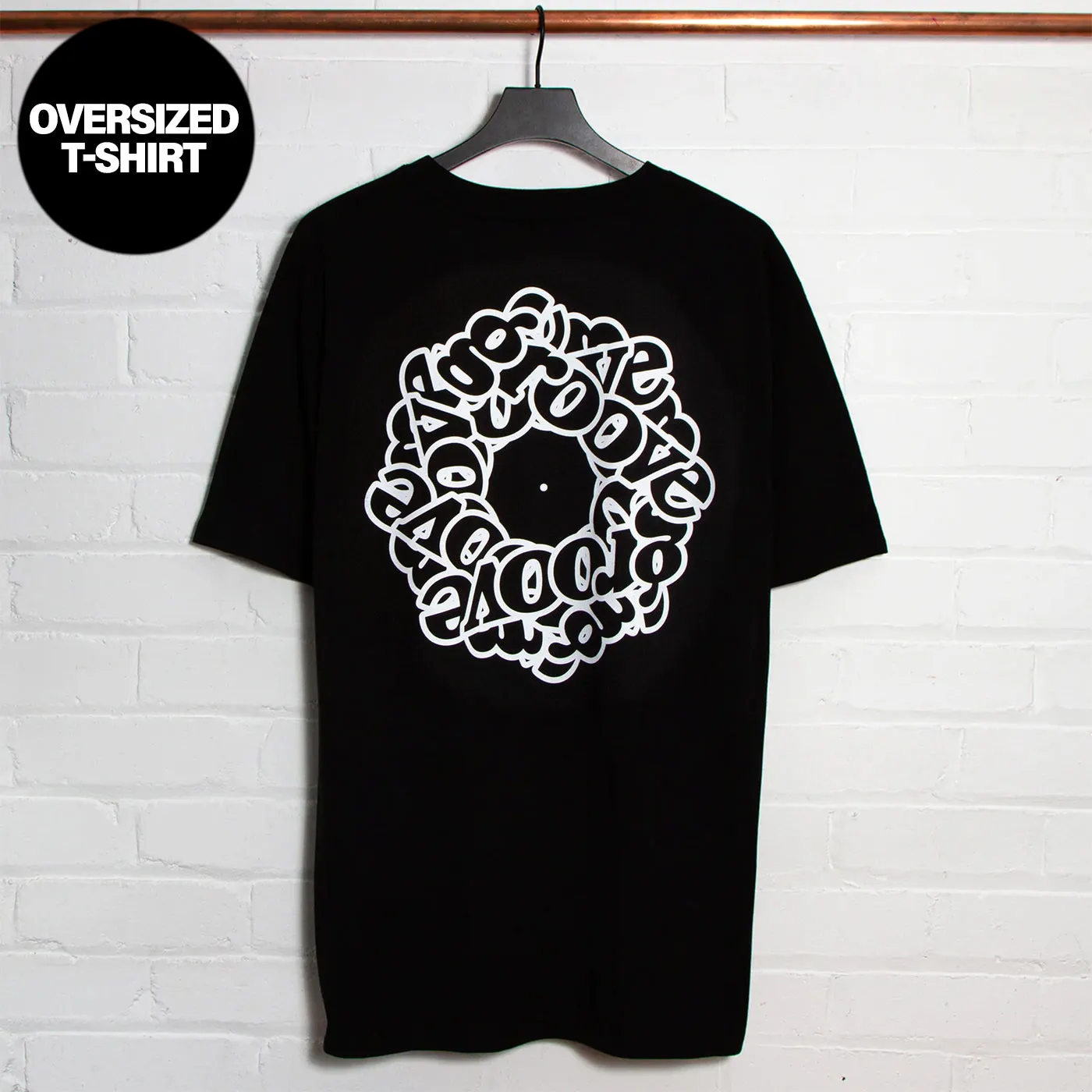 Groove Halo Back Print - Tshirt - Black