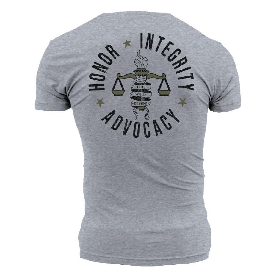 Grunt Style Foundation Advocacy T-Shirt - Dark Heather Gray