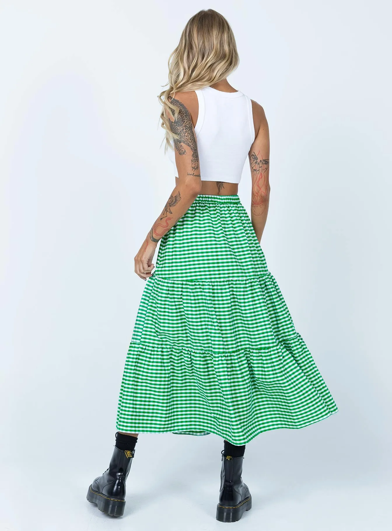 Hale Midi Skirt Green