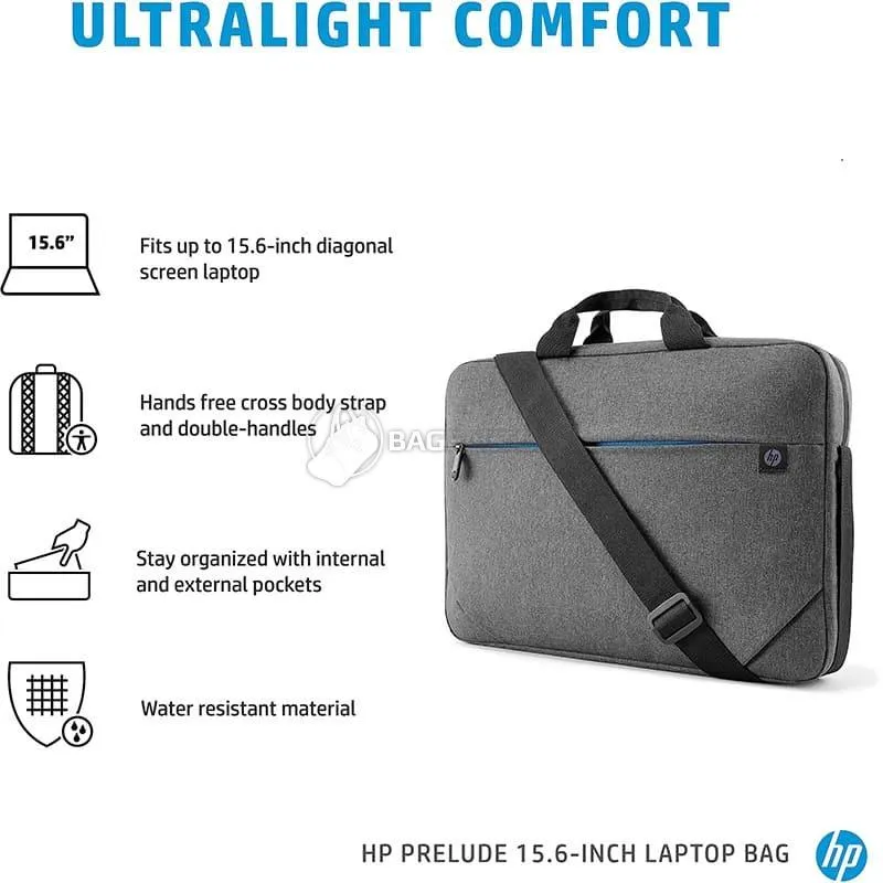 HP Prelude 15.6-inch Topload Laptop Bag - KHP109