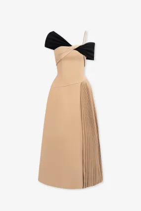 Janine Two-tone Midi Dress