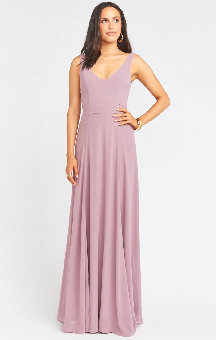 Jenn Maxi Dress ~ Antique Rose Chiffon