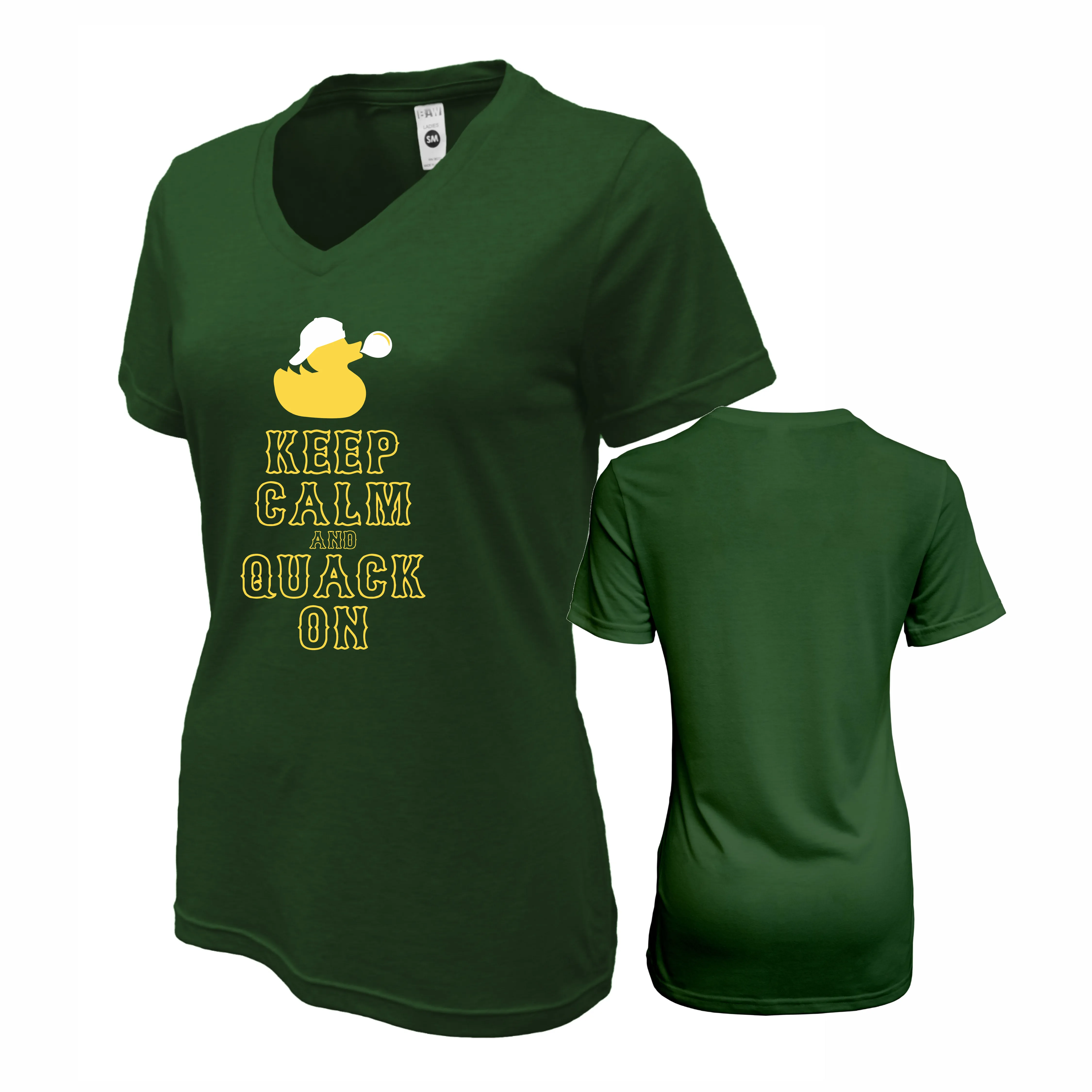 Ladies Duck Tee - Keep Calm and Quack On