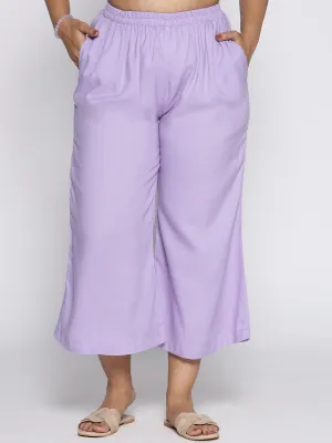 Lavender Rayon Culottes