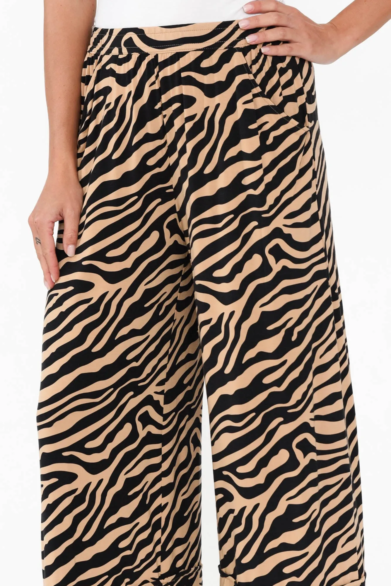 Lena Tan Zebra Micro Modal Resort Pants