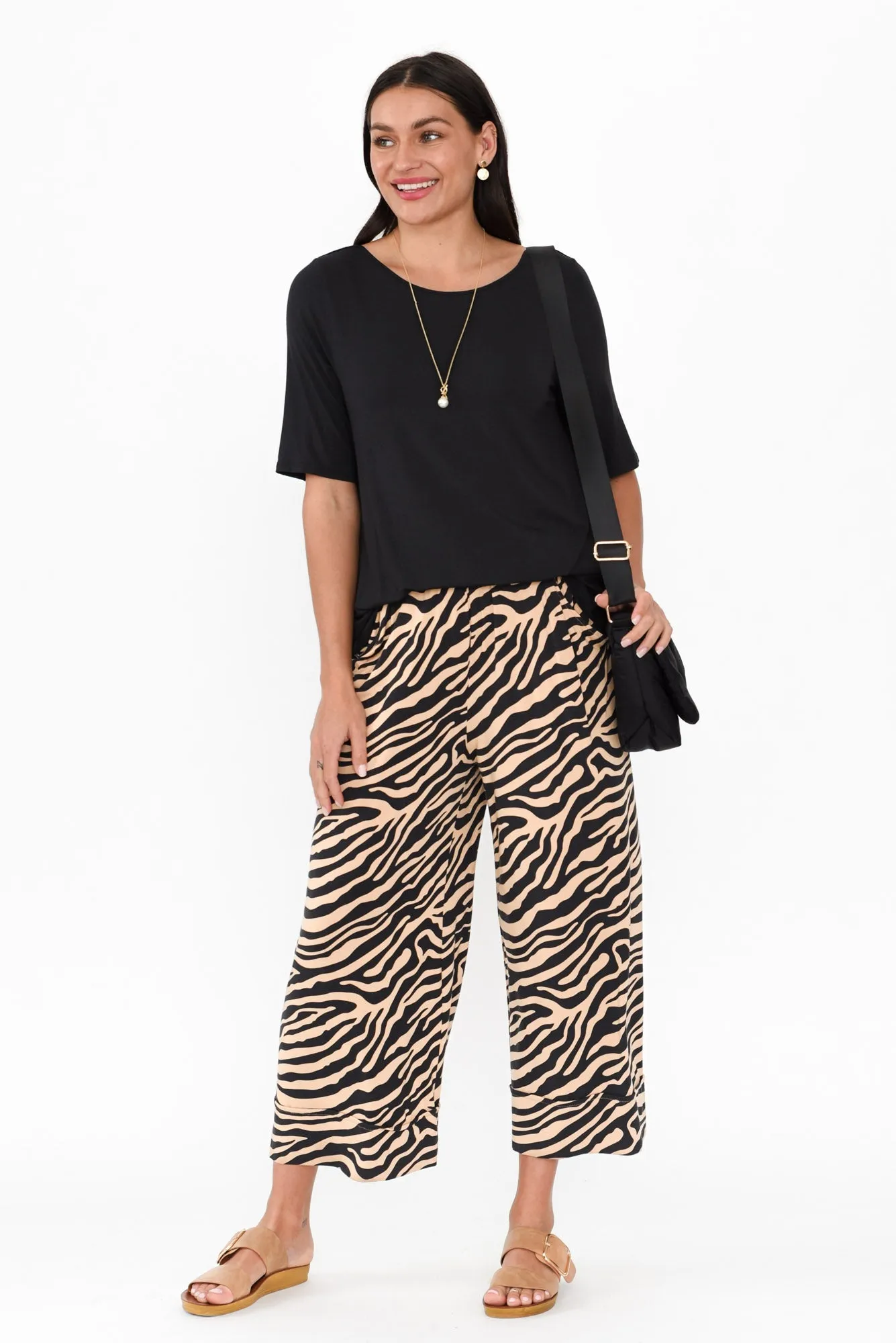 Lena Tan Zebra Micro Modal Resort Pants