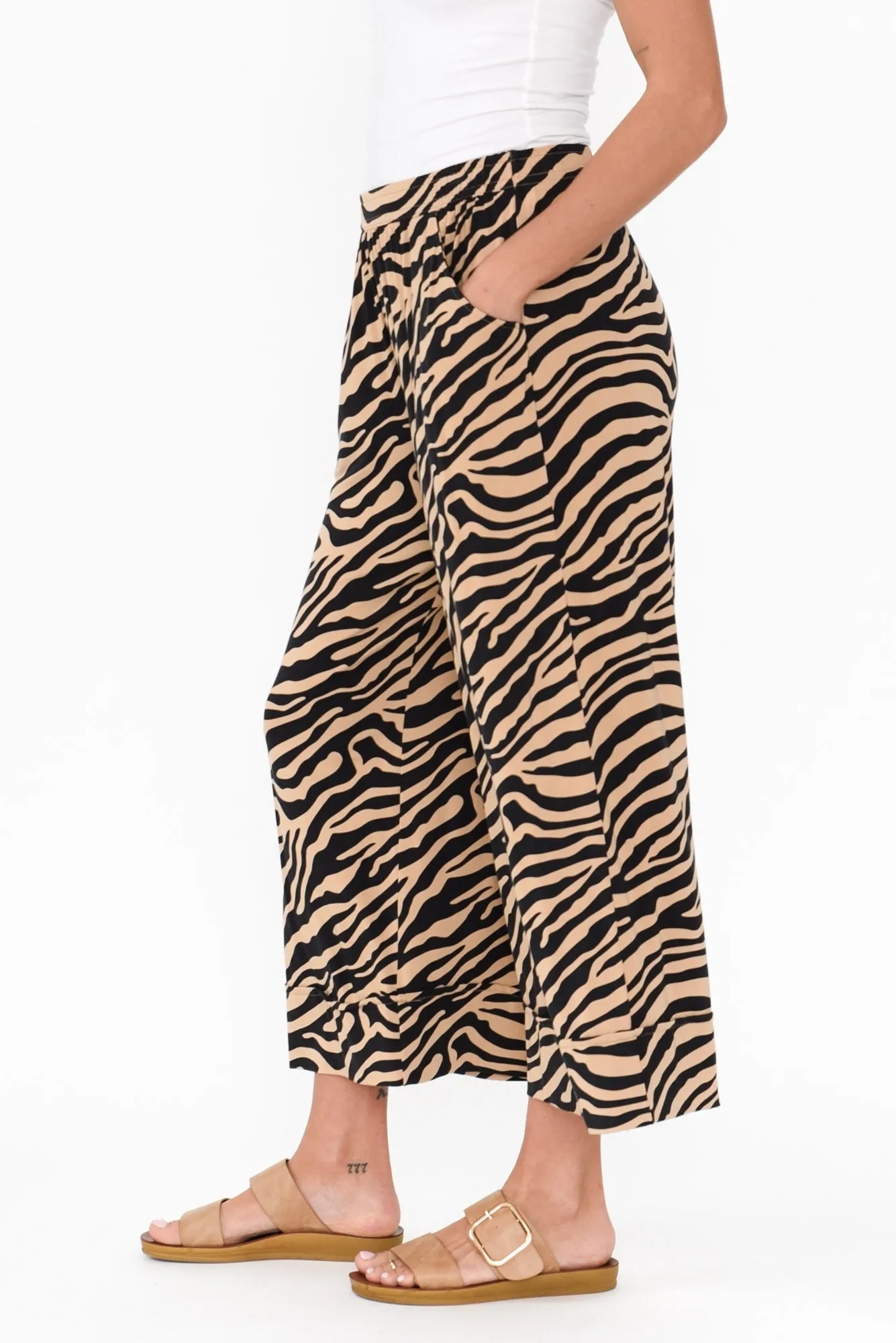 Lena Tan Zebra Micro Modal Resort Pants