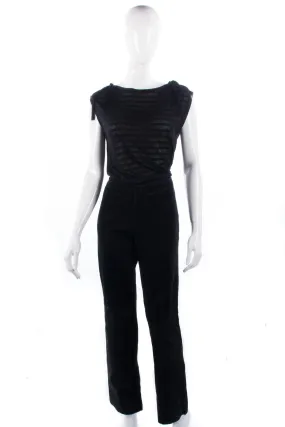 Live A Little Suede Trousers Black Size S