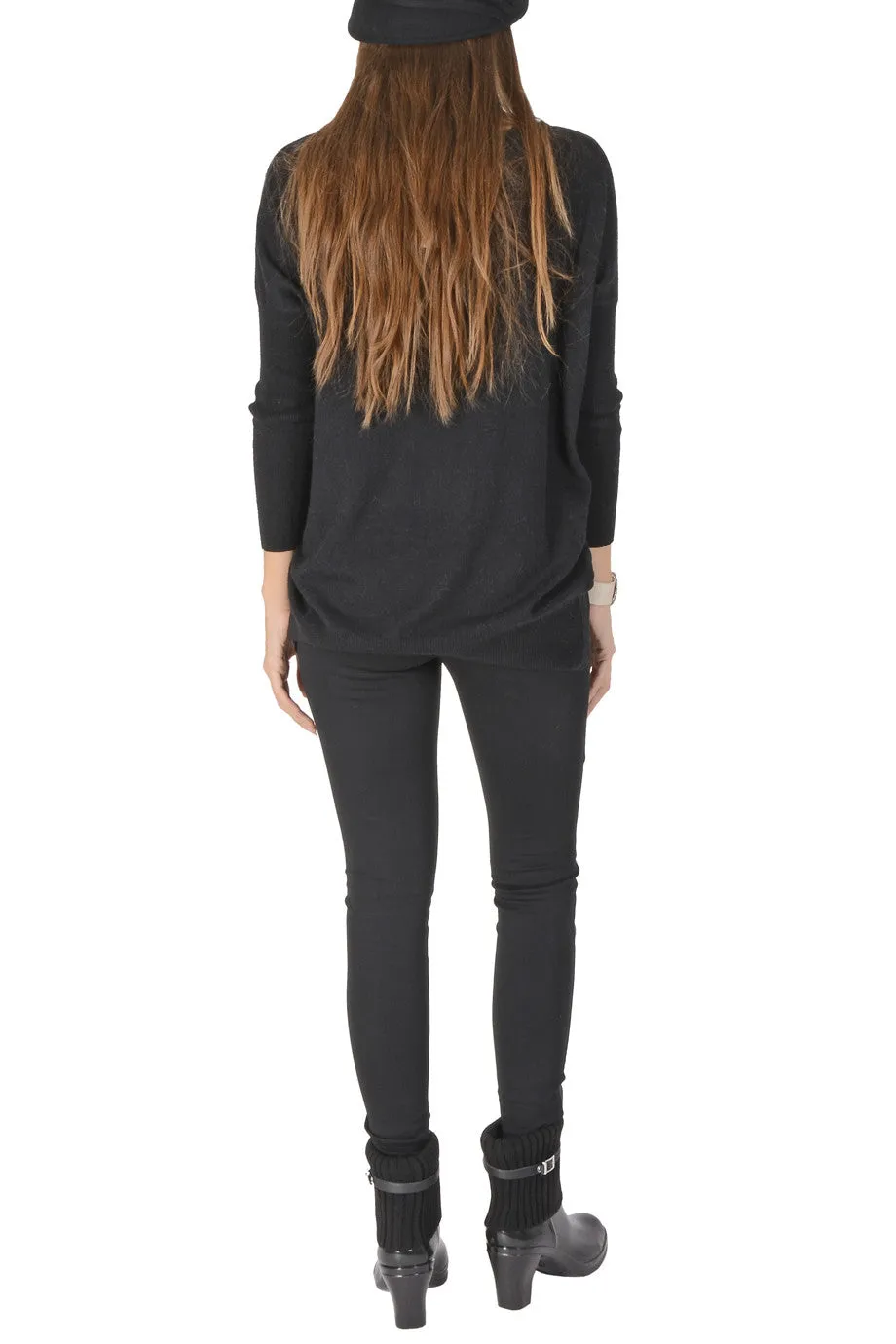 LONDON MISS PANDA Black Long Sweater