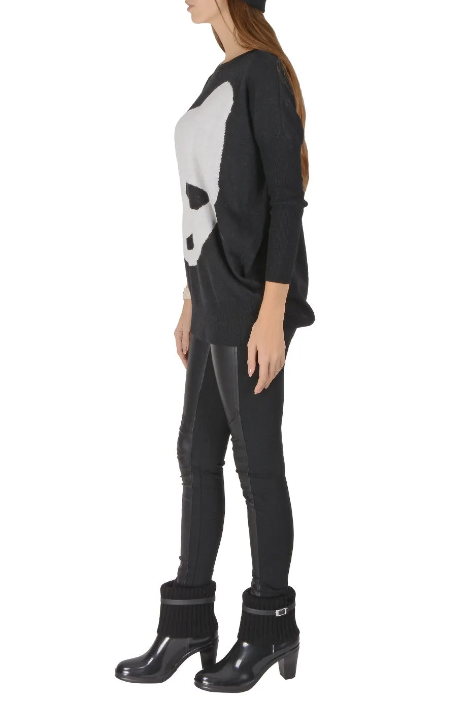 LONDON MISS PANDA Black Long Sweater