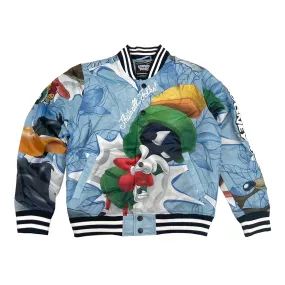 Looney Tunes Marvin The Martian Embroidered Patch Puffer Jacket