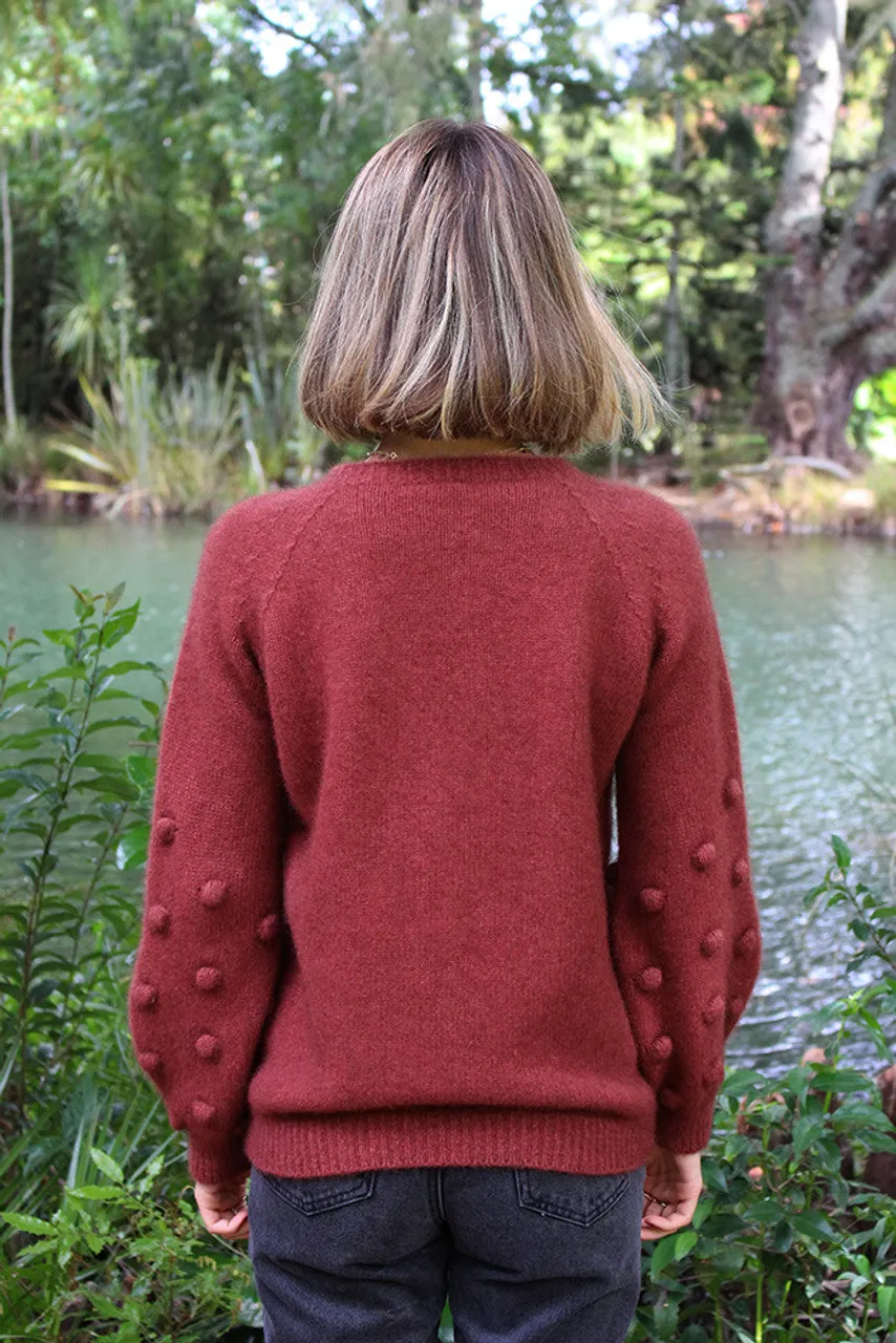 Lothlorian Bobble Sleeve Jumper - Possum Merino 9781