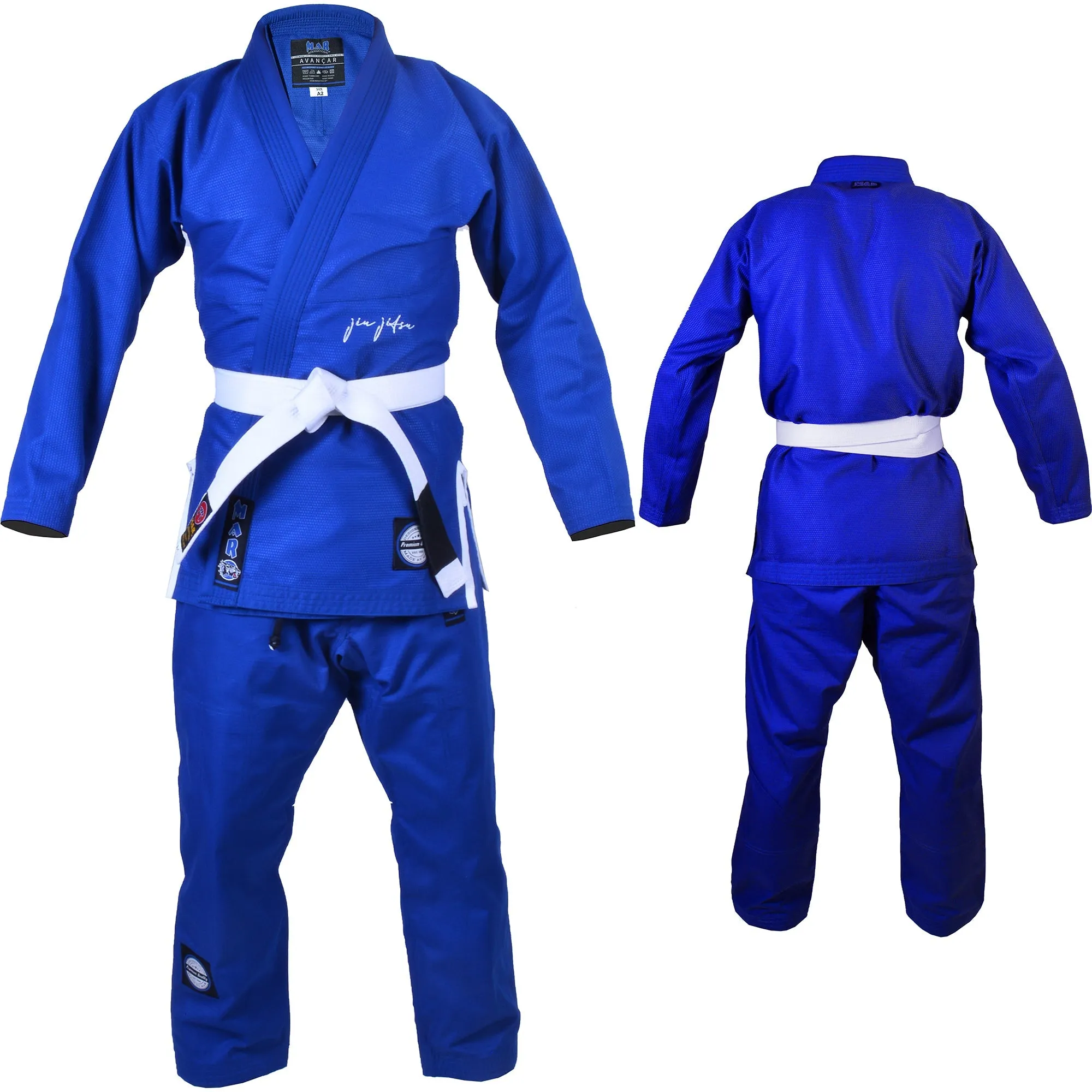 MAR-064B | Blue Brazilian Jiu-Jitsu Uniform - 480gsm