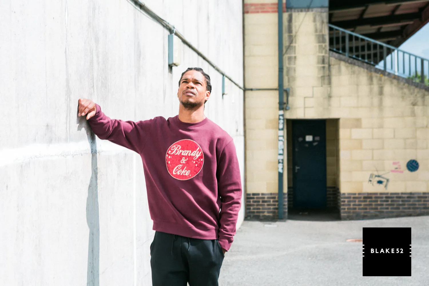 Maroon Jersey Unisex Sequin Sweater - Brandy & Coke