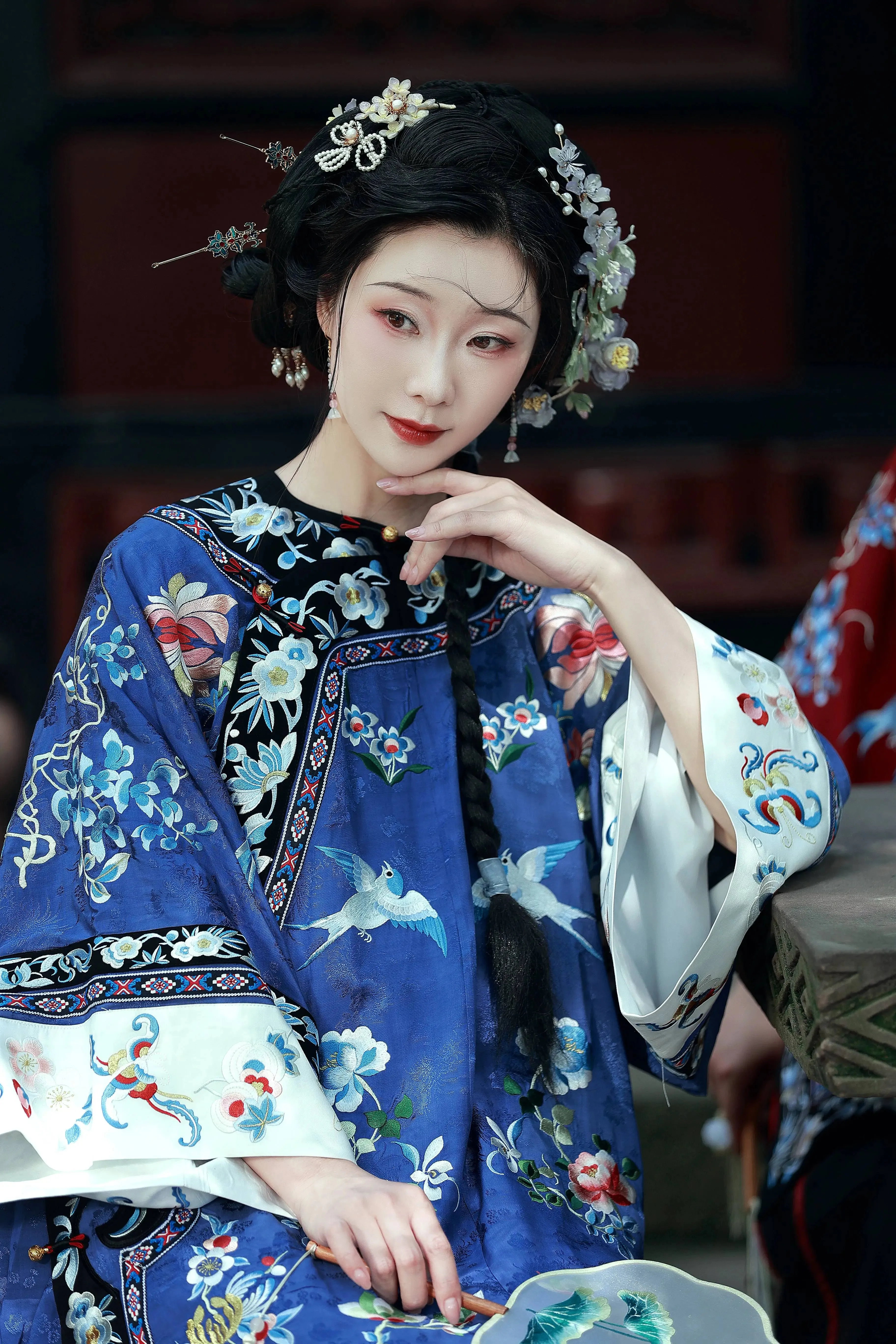 Mei Gui 玫瑰 Rose Cloud Embroidered Qing Han Set