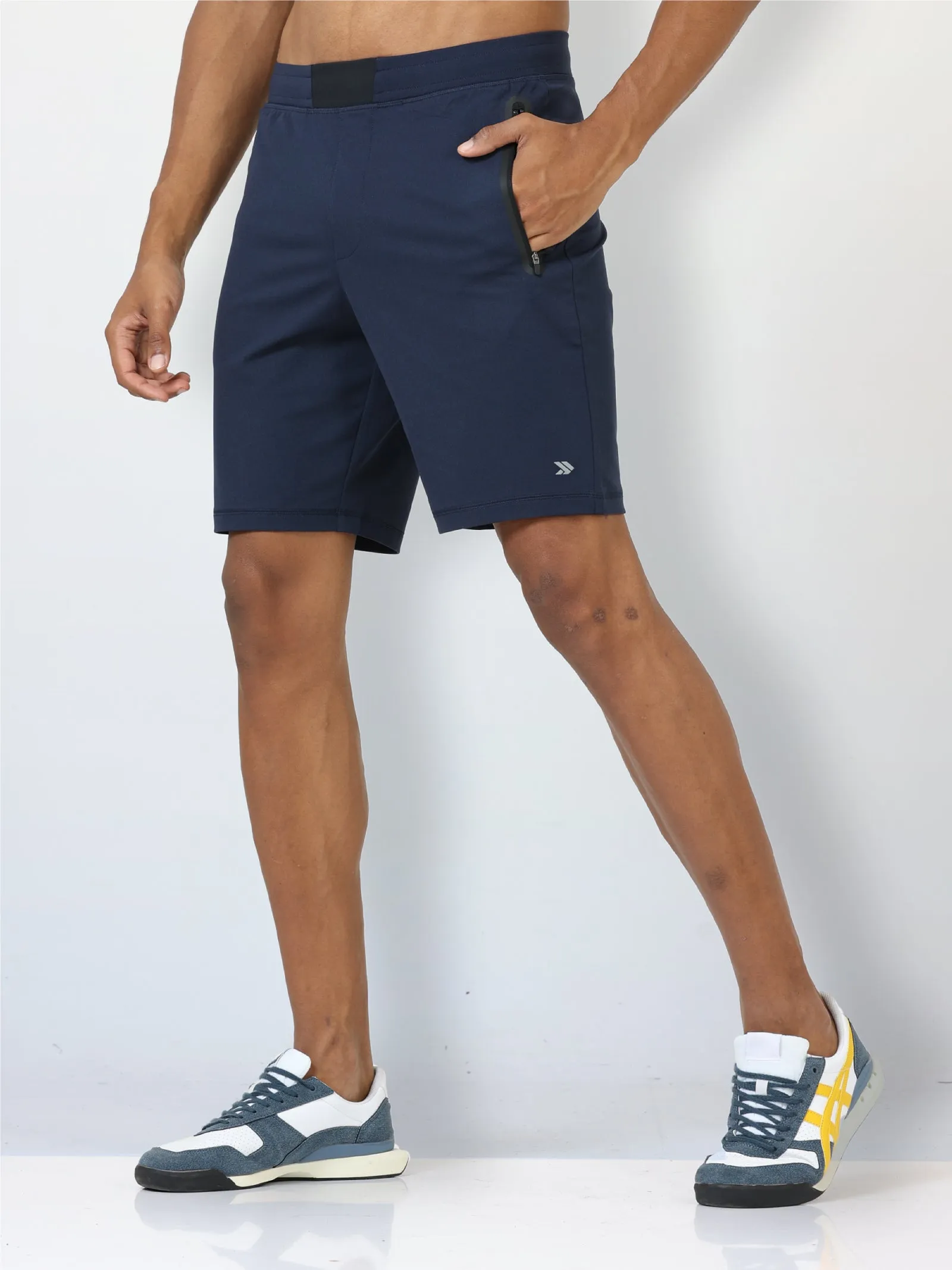 Men's Active Gym Shorts with Bonded  Zipper Pocket