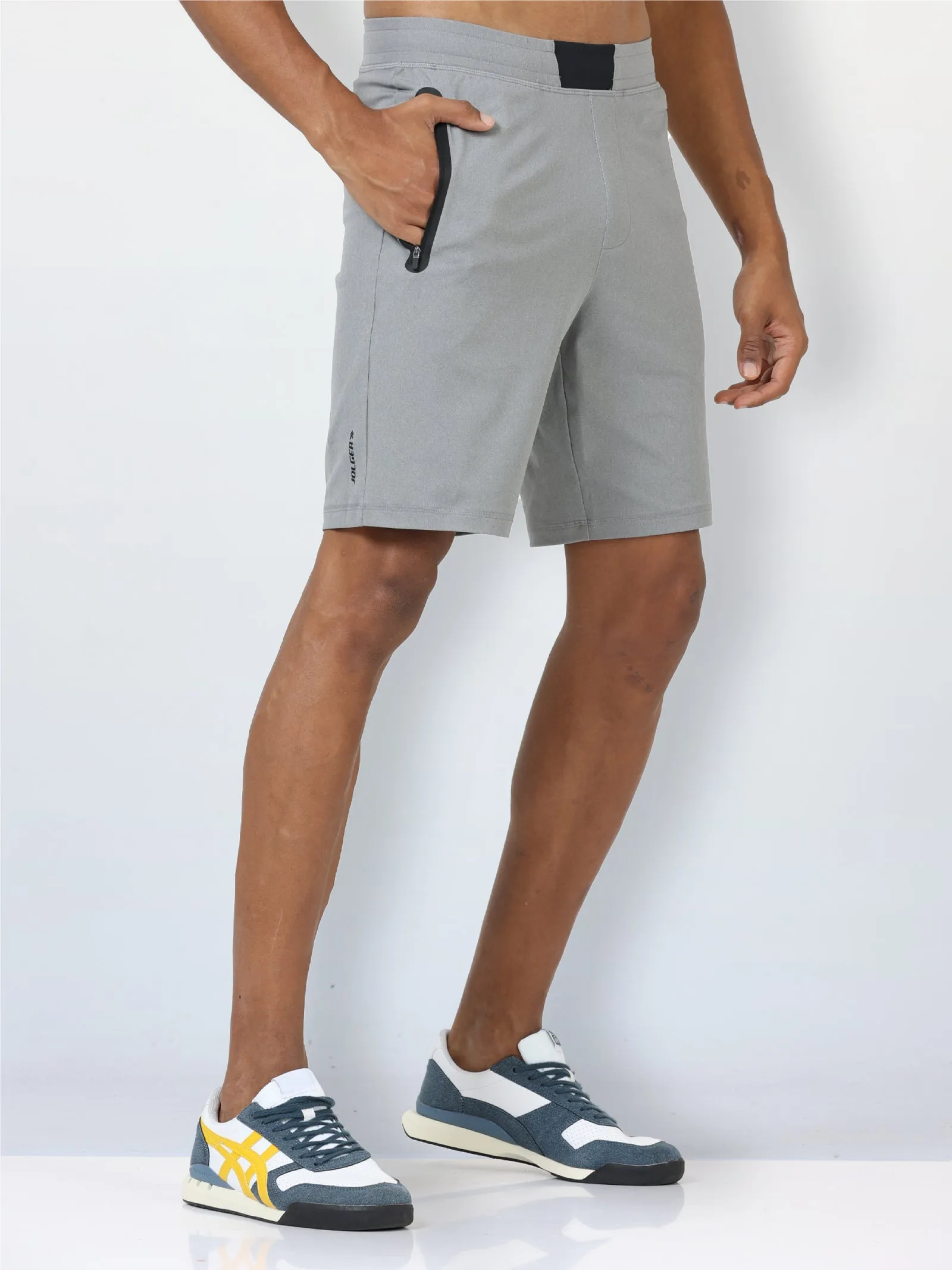 Men's Active Gym Shorts with Bonded  Zipper Pocket