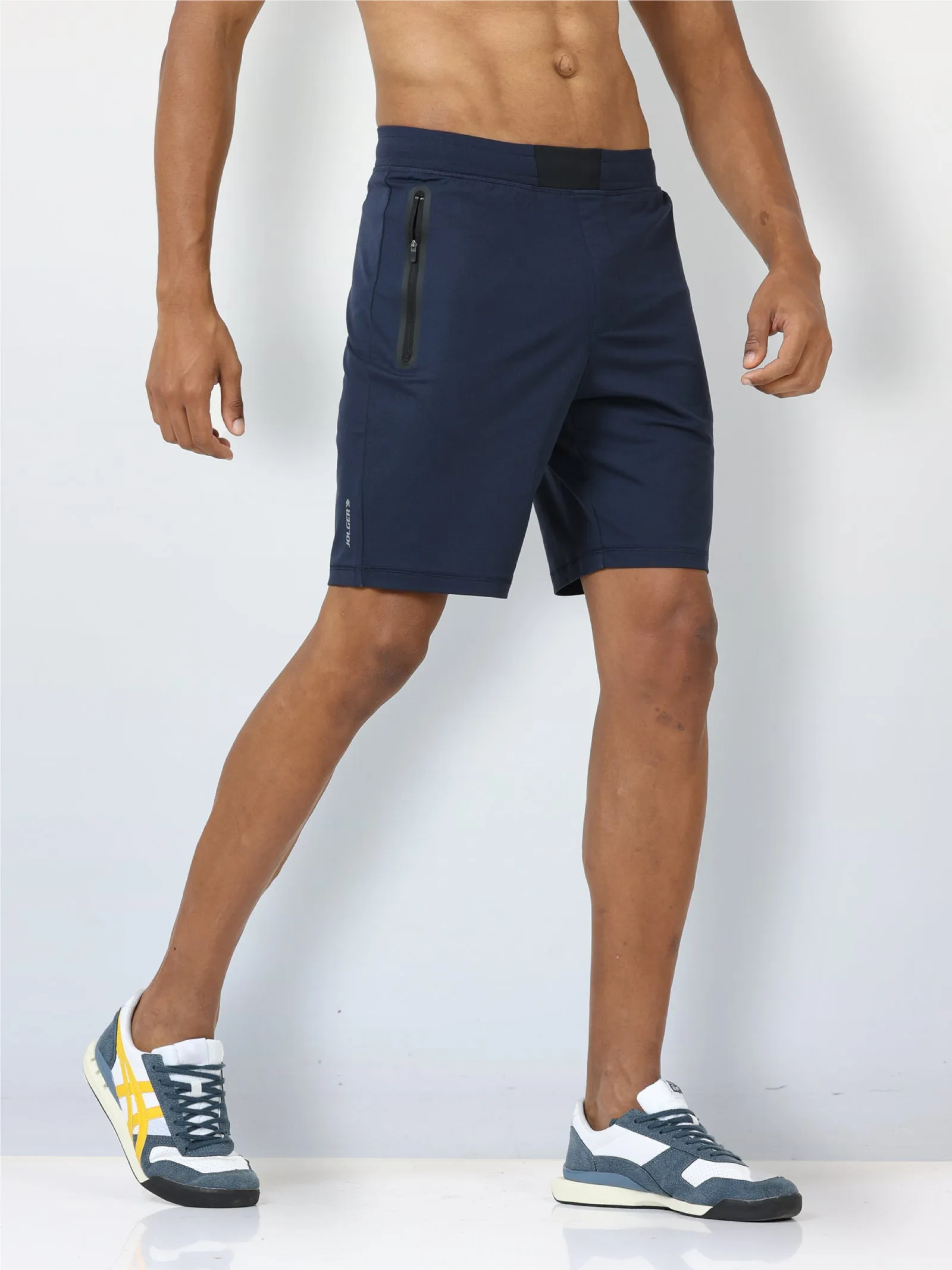 Men's Active Gym Shorts with Bonded  Zipper Pocket