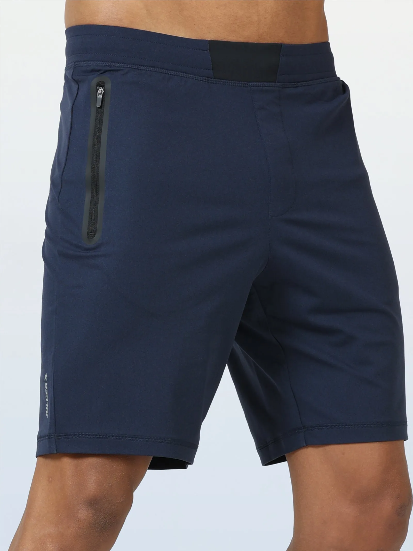 Men's Active Gym Shorts with Bonded  Zipper Pocket