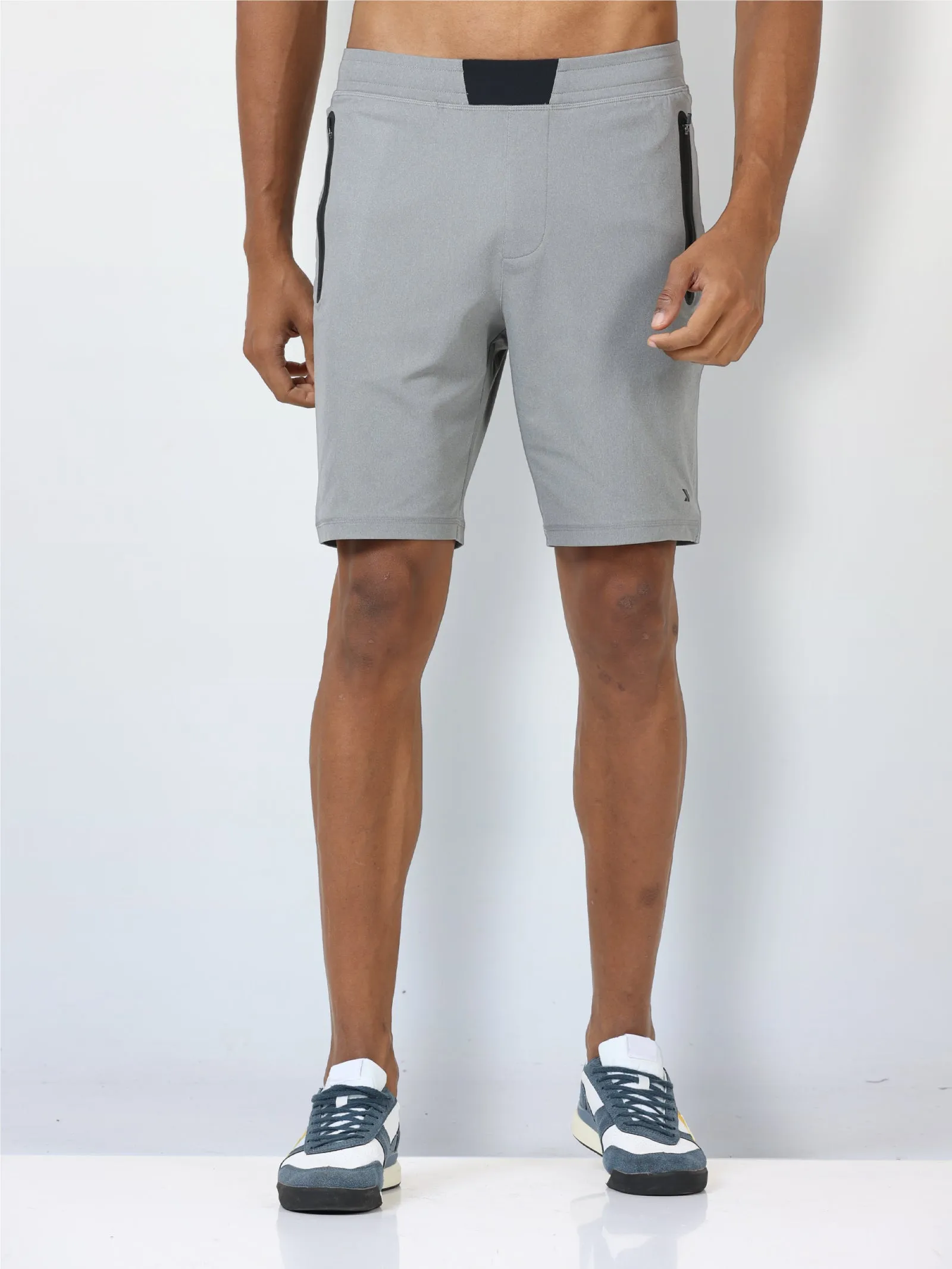 Men's Active Gym Shorts with Bonded  Zipper Pocket