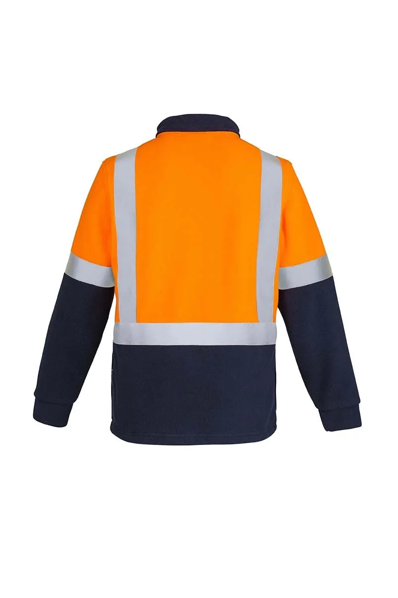 Mens Hi Vis Fleece Jumper - Shoulder Taped