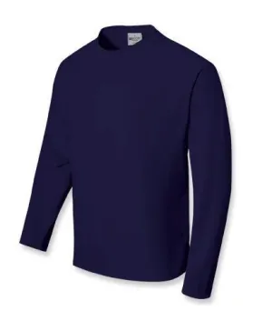 Mens Sun Smart Long Sleeve Crew Shirt - Navy