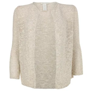 Metallic Gold Knit Cardigan