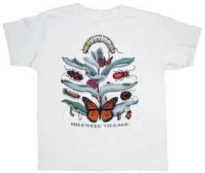 Milkweed Village Youth White T-shirt with Maine Audubon Logo