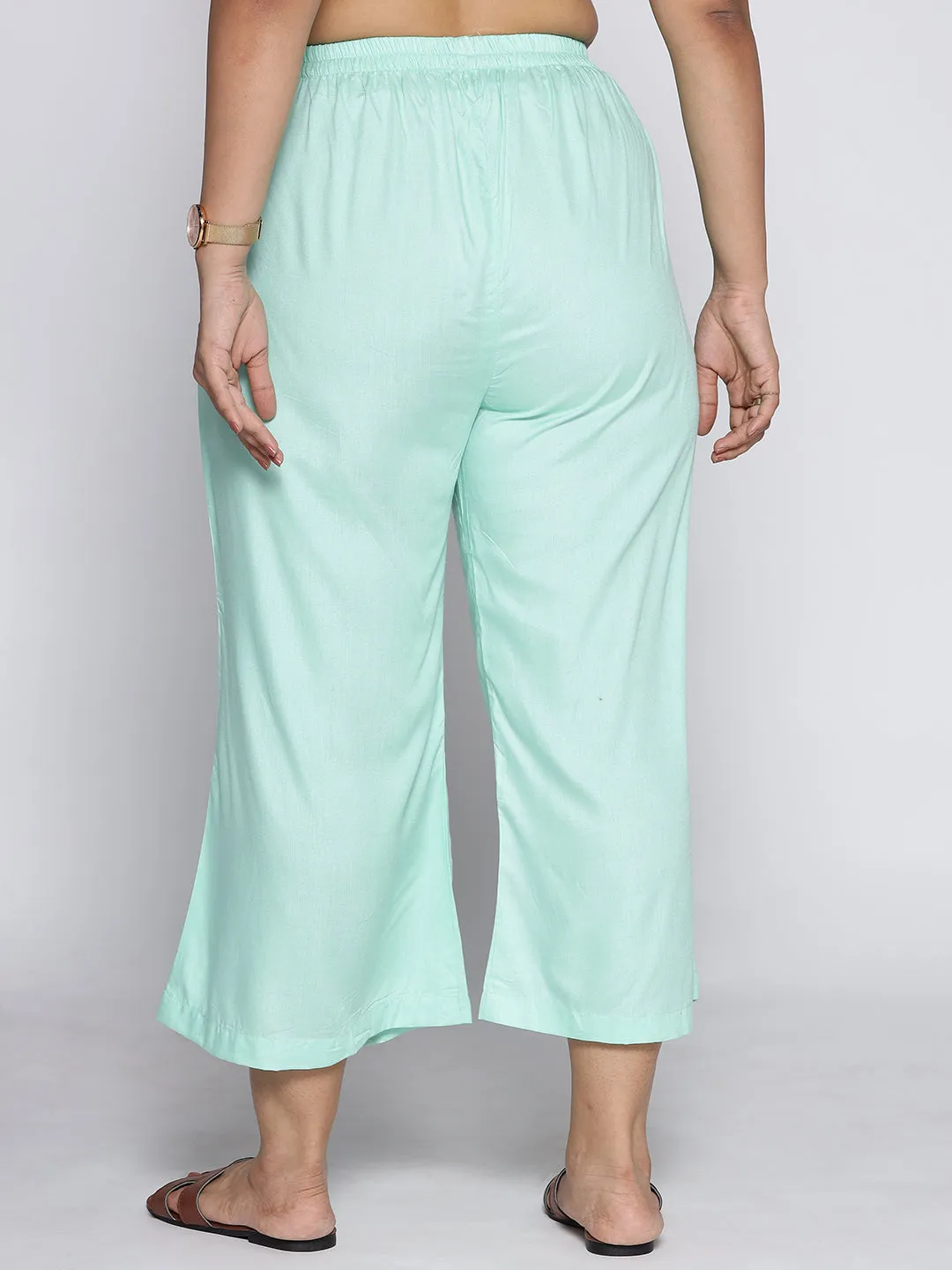 Mint Rayon Culottes