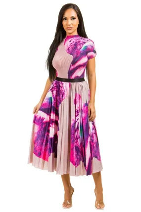 MULTI PRINT MAXI SKIRT SET