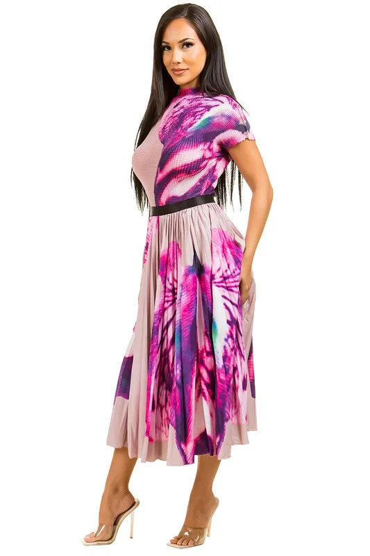 MULTI PRINT MAXI SKIRT SET