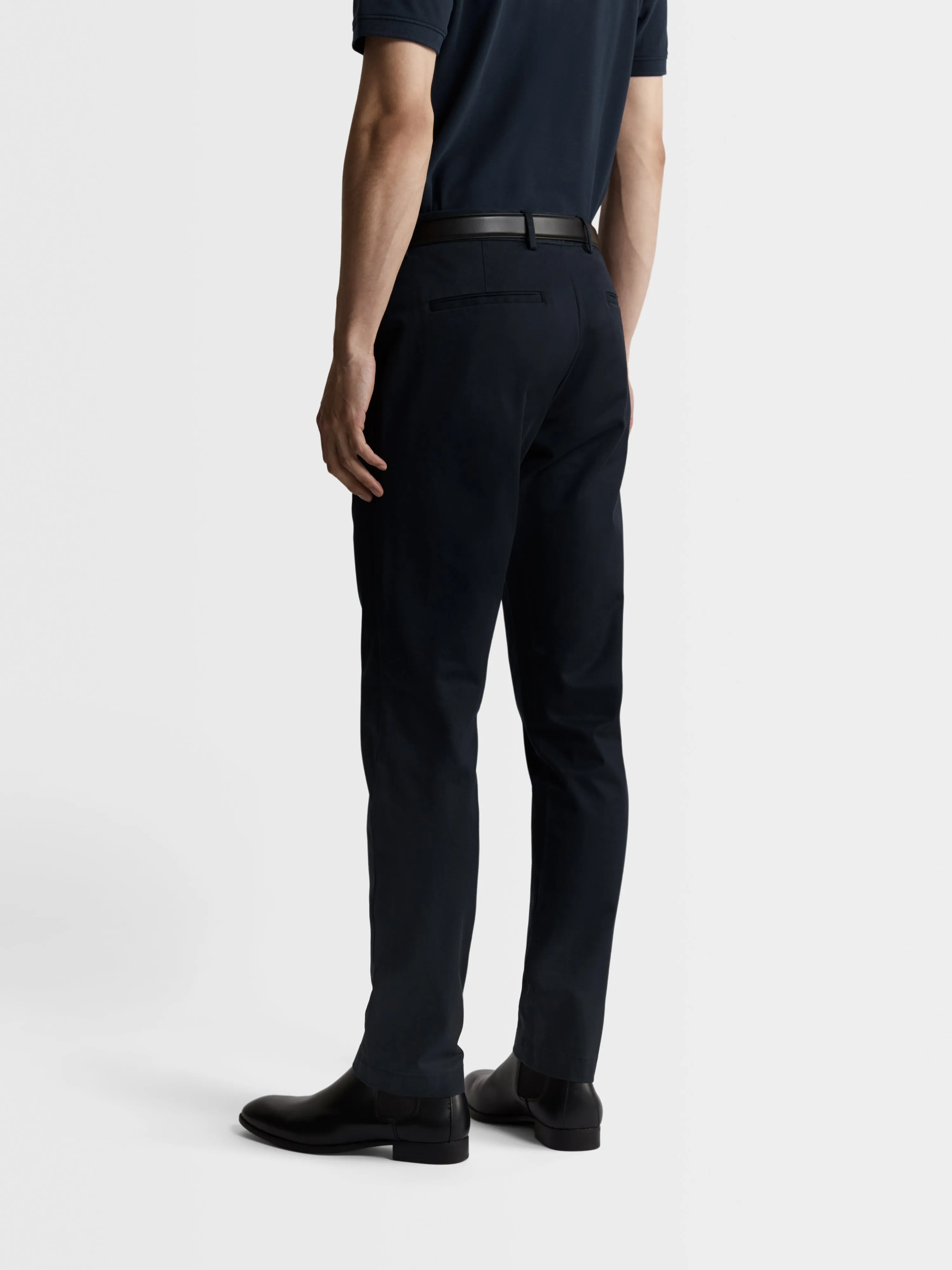 Non Iron Radcliffe Slim Fit Navy Chino