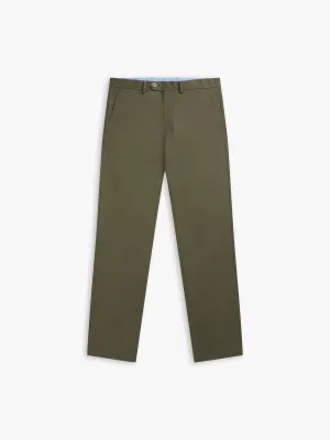 Non Iron Radcliffe Slim Fit Olive Chino