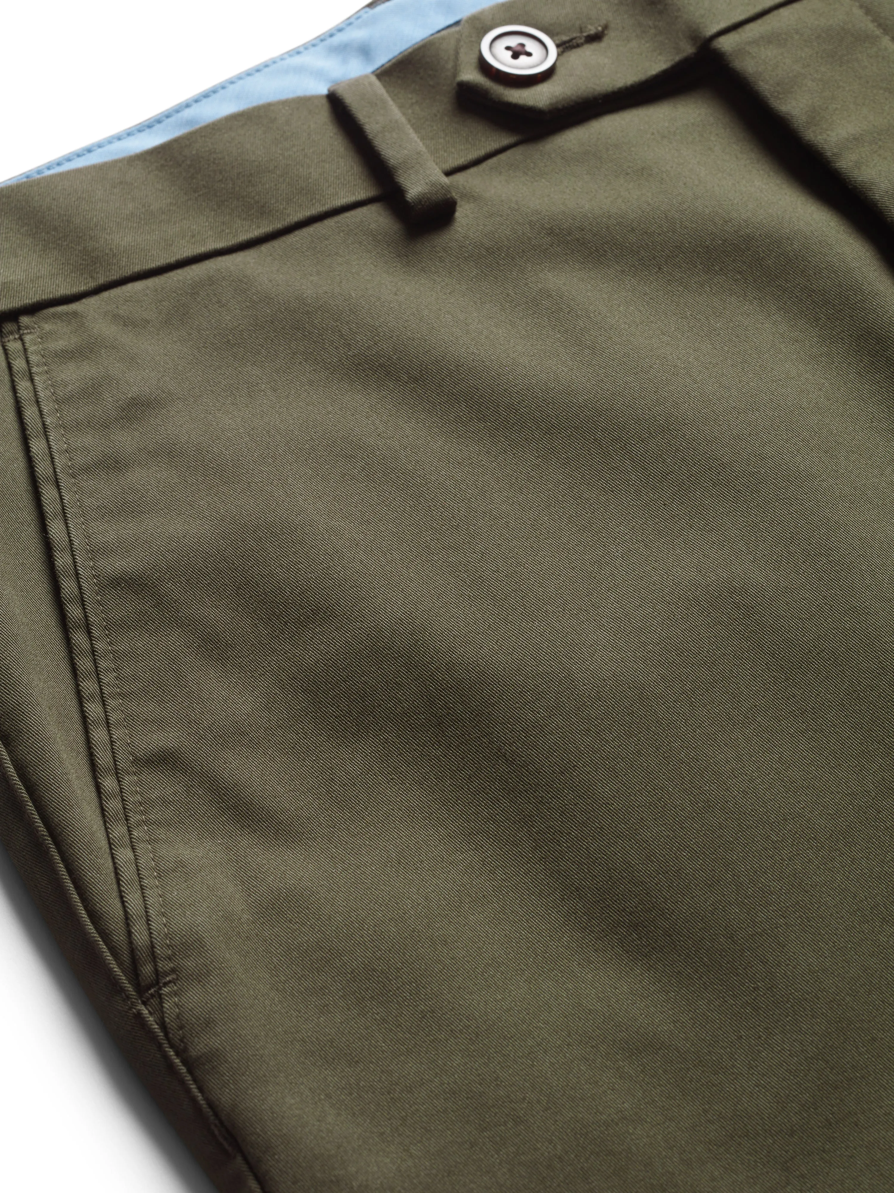 Non Iron Radcliffe Slim Fit Olive Chino