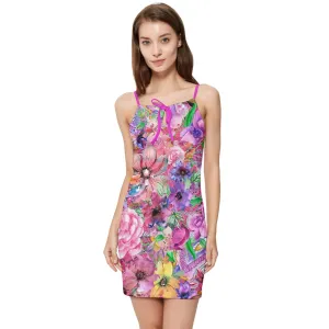 Nothing But Floral Summer Tie Front Dress