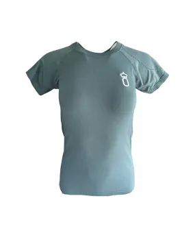 Oldenburg Breed Logo Signature Layering Seamless Tee in Jade