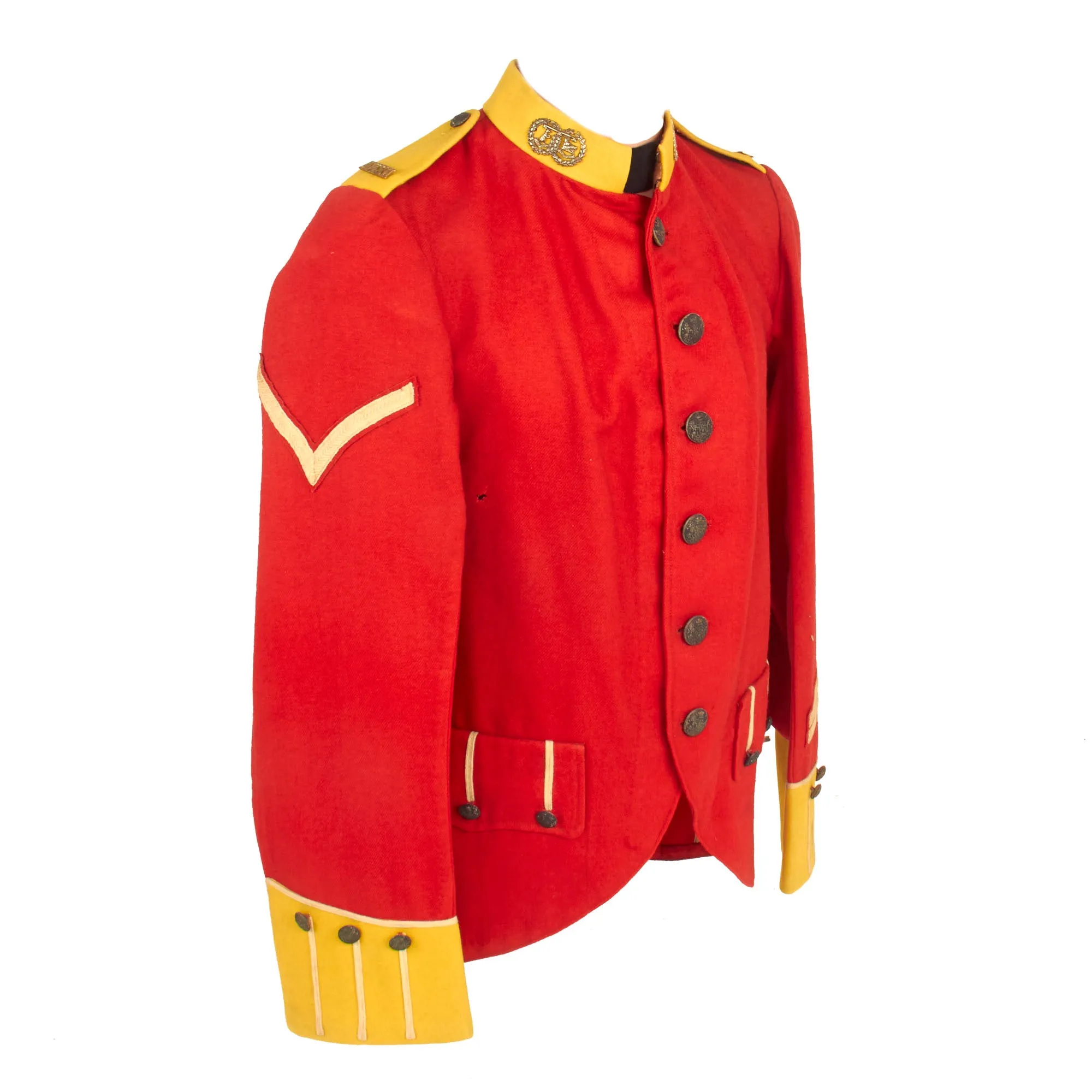 Original British Pre-WWI Era Argyll and Sutherland Highlanders (Princess Louise's) Scarlet Tunic