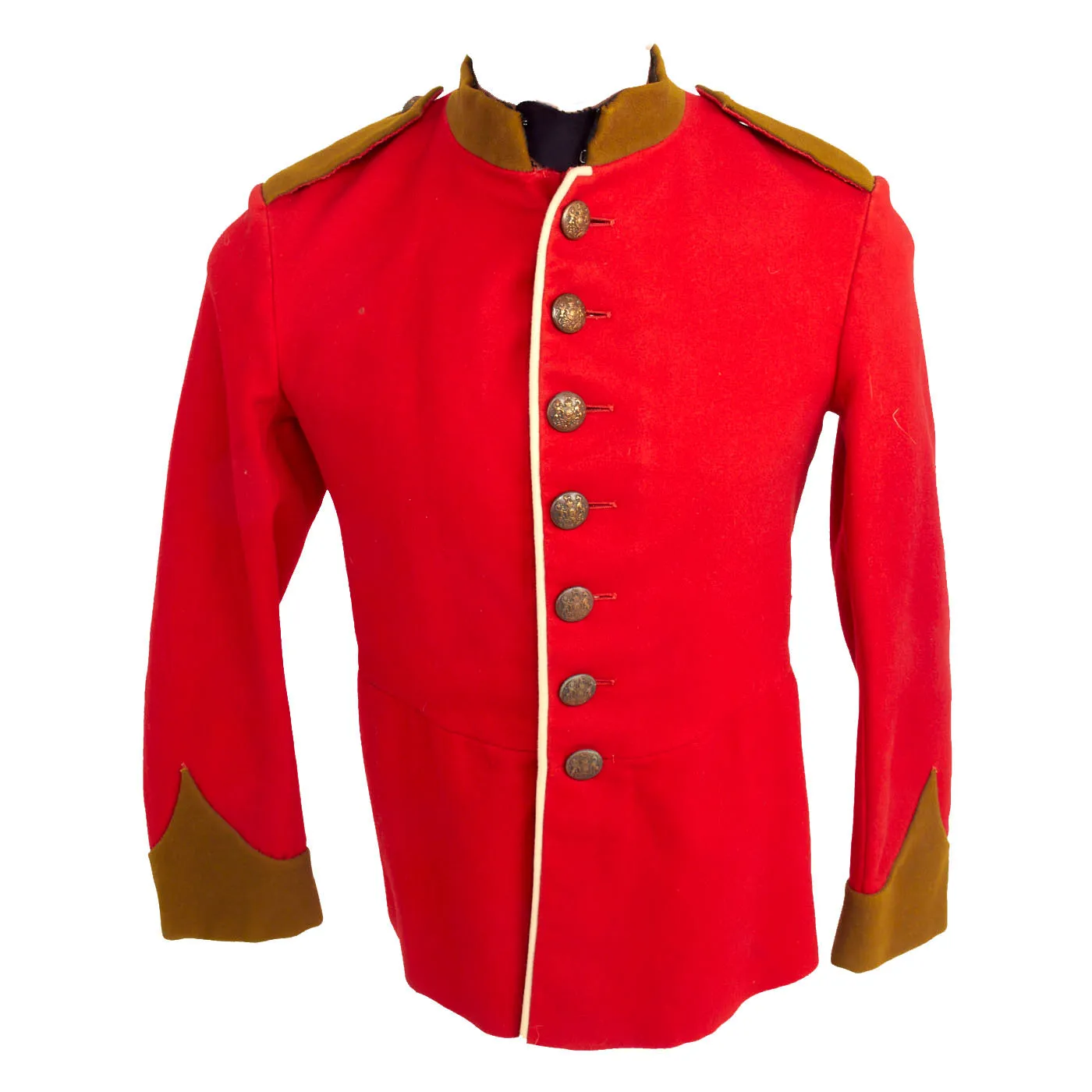 Original British Pre-WWI / WWI Era Durham Light Infantry Scarlet Tunic - Broad Arrow Marked