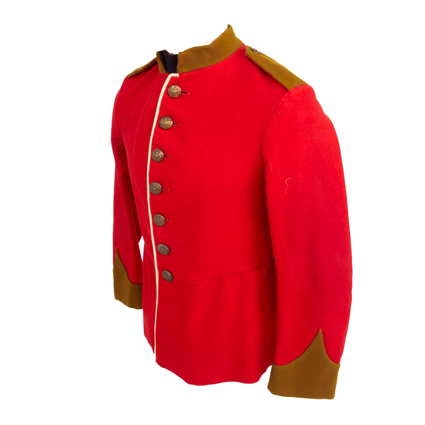 Original British Pre-WWI / WWI Era Durham Light Infantry Scarlet Tunic - Broad Arrow Marked