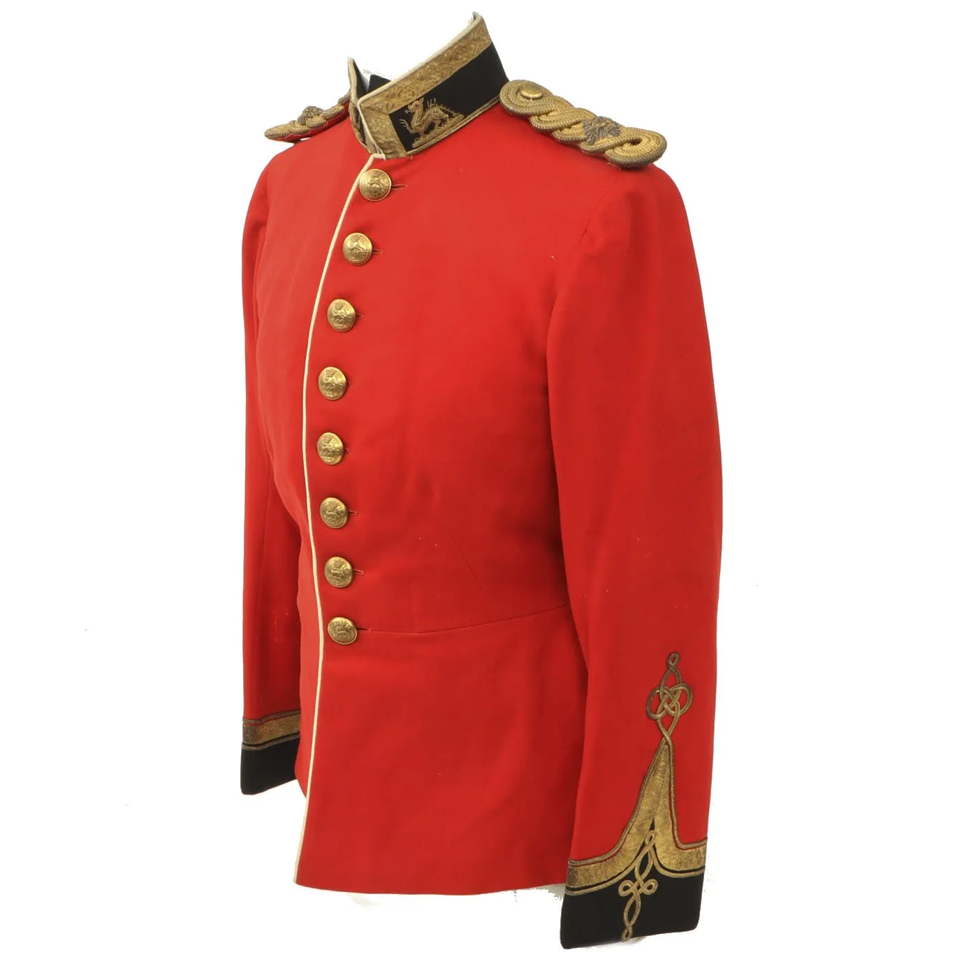 Original British Victorian Royal Berkshire Regiment Officer's Scarlet Dress Tunic