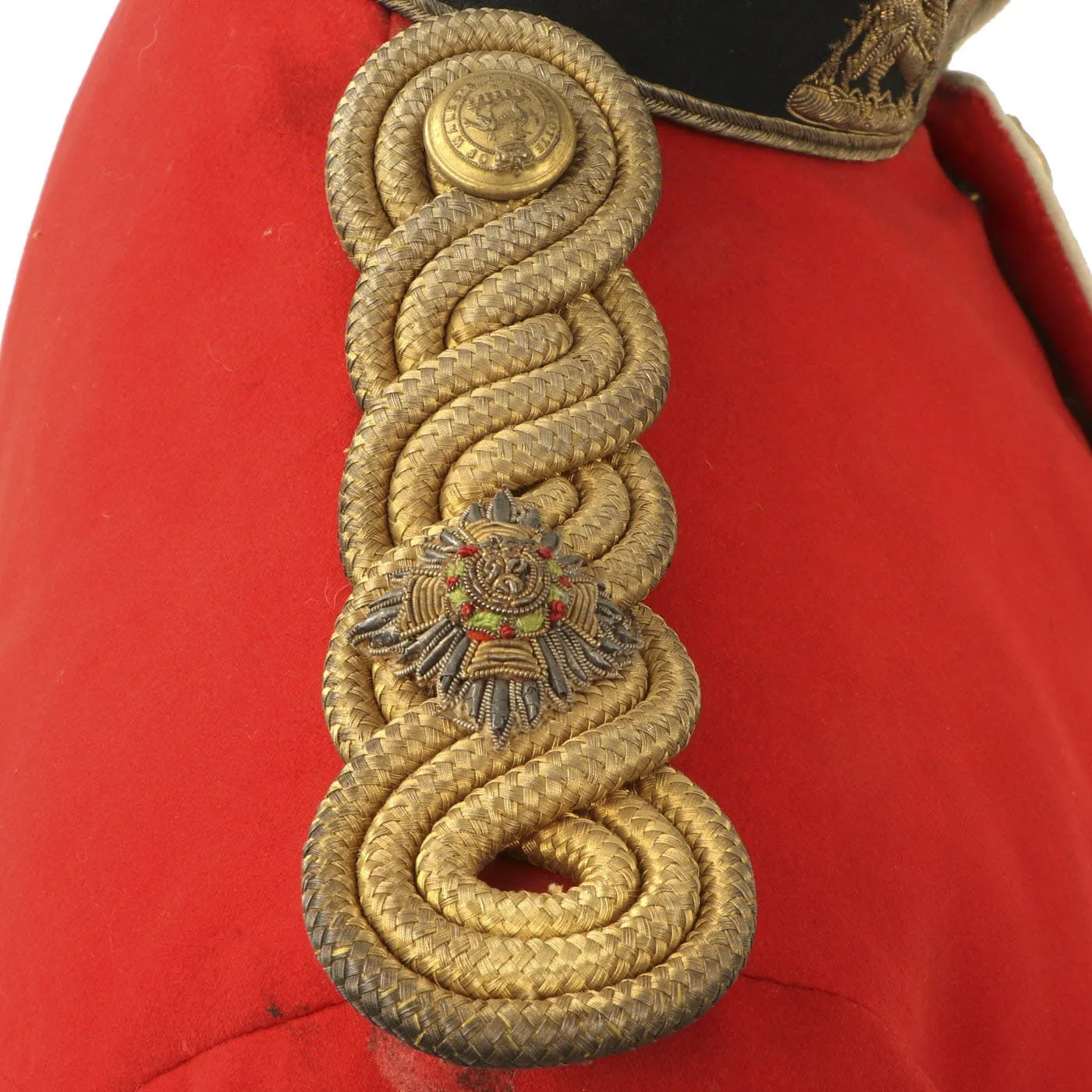 Original British Victorian Royal Berkshire Regiment Officer's Scarlet Dress Tunic