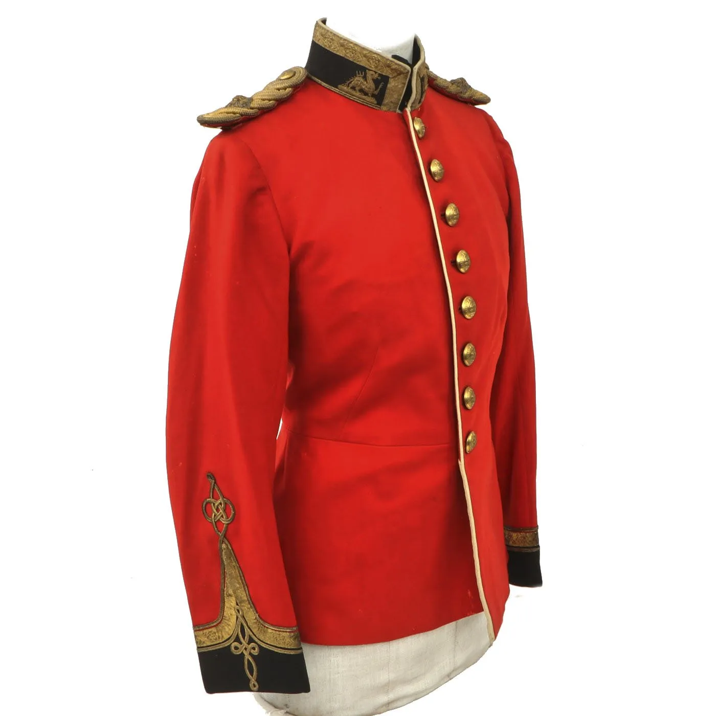 Original British Victorian Royal Berkshire Regiment Officer's Scarlet Dress Tunic