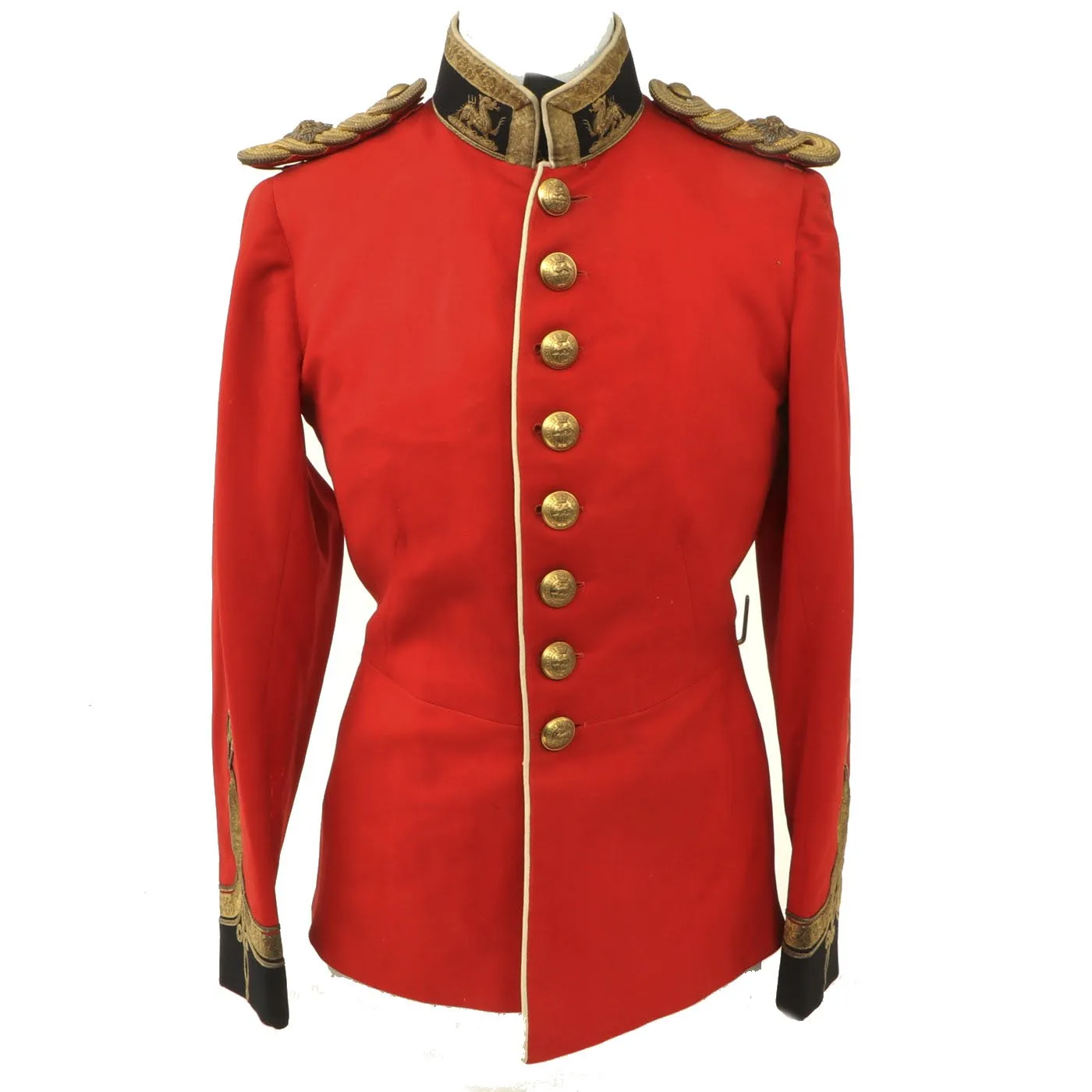 Original British Victorian Royal Berkshire Regiment Officer's Scarlet Dress Tunic